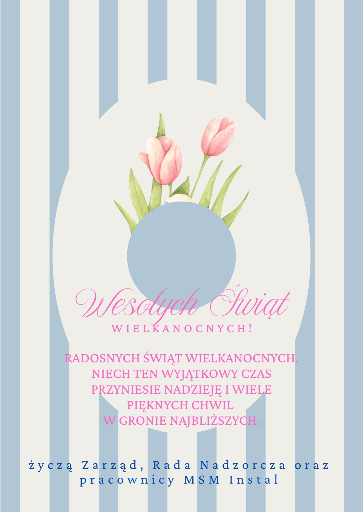 Różowy Zielony i Niebieski Animowany Akwarela Wielkanoc Kartka na WhatsApp3